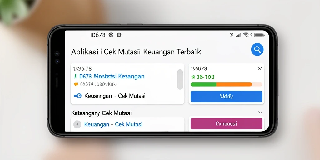 Antarmuka ID678 yang menampilkan mutasi transaksi keuangan secara real-time.