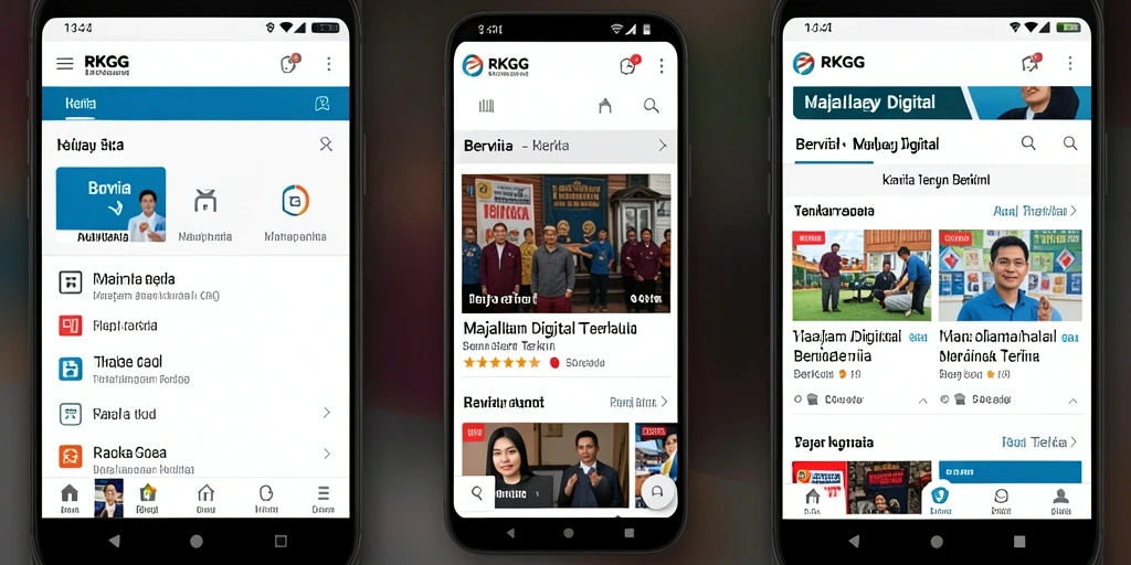 Screenshot aplikasi RKGG menampilkan antarmuka pengguna yang modern dan bersih.