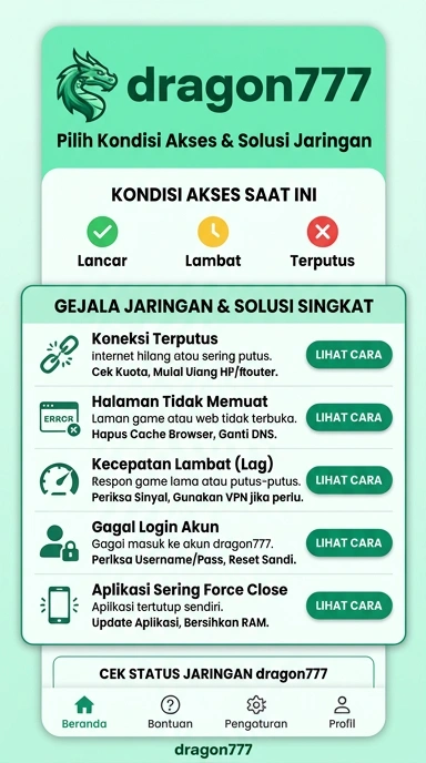 Tampilan link alternatif dragon777